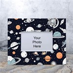 Space Galaxy Universe Stars Sky White Tabletop Photo Frame 4 x6 