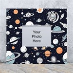 Space Galaxy Universe Stars Sky White Wall Photo Frame 5  x 7 