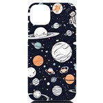 Space Galaxy Universe Stars Sky iPhone 14 Plus Black UV Print PC Hardshell Case