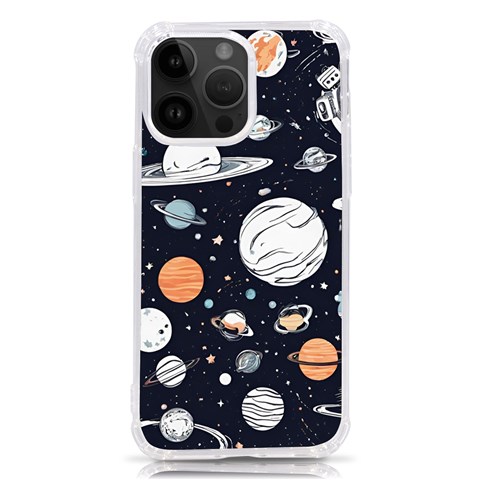 Space Galaxy Universe Stars Sky iPhone 14 Pro Max TPU UV Print Case from ArtsNow.com Front