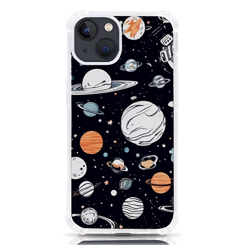 Space Galaxy Universe Stars Sky iPhone 13 TPU UV Print Case from ArtsNow.com Front