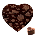 Space Galaxy Universe Stars Sky Heart Wood Jewelry Box