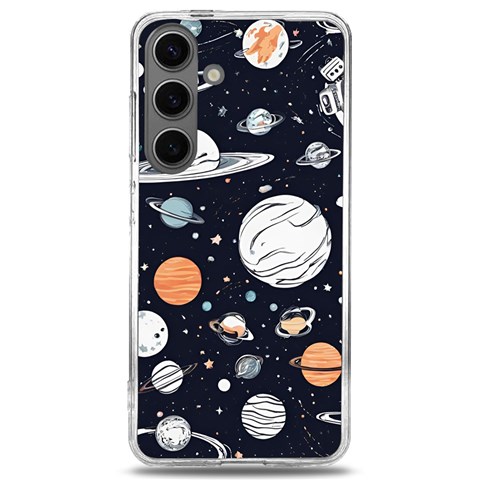 Space Galaxy Universe Stars Sky Samsung Galaxy S24 6.2 Inch TPU UV Case from ArtsNow.com Front