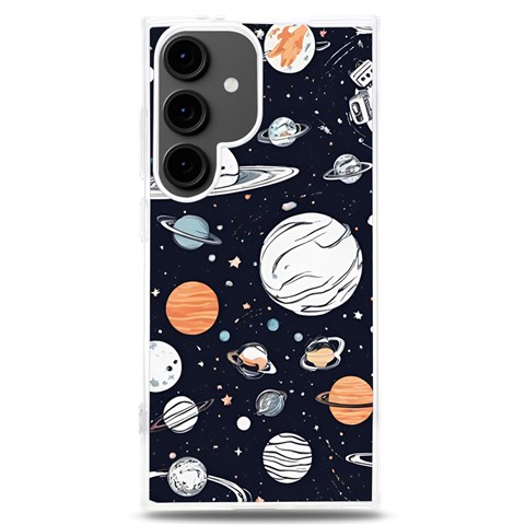 Space Galaxy Universe Stars Sky Samsung Galaxy S24 Plus 6.7 Inch TPU UV Case from ArtsNow.com Front