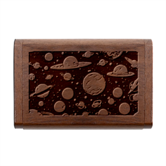 Space Galaxy Universe Stars Sky Wood Oval USB Flash Drive from ArtsNow.com Box