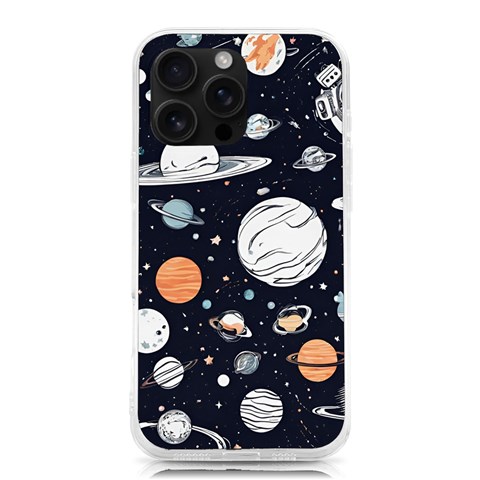 Space Galaxy Universe Stars Sky iPhone 16 Pro Max TPU UV Print Case from ArtsNow.com Front