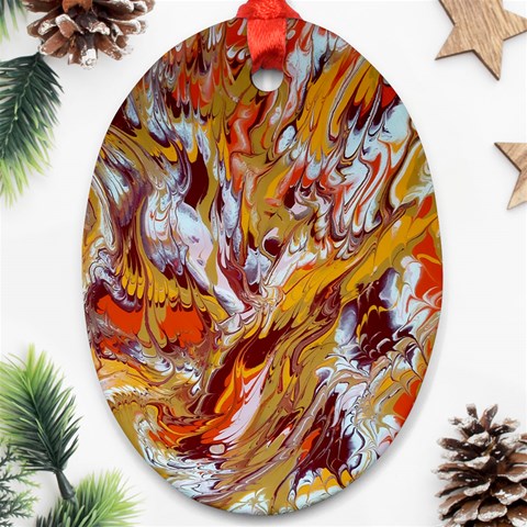 Phoenix Ornament (Oval) from ArtsNow.com Front