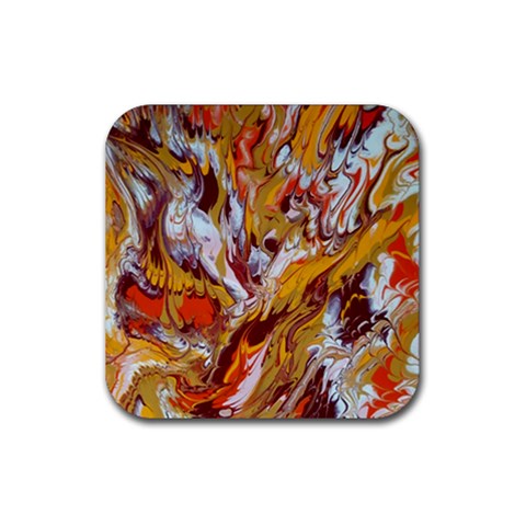 Phoenix Rubber Coaster (Square) from ArtsNow.com Front