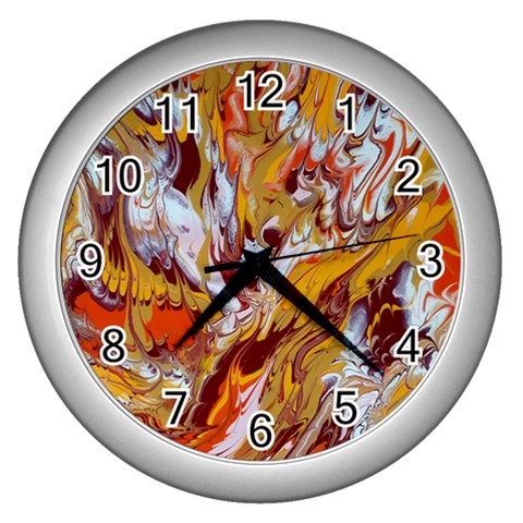 Phoenix Wall Clock (Silver) from ArtsNow.com Front