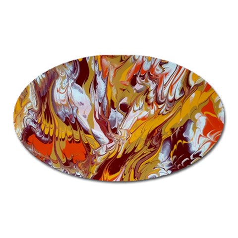 Phoenix Oval Magnet from ArtsNow.com Front