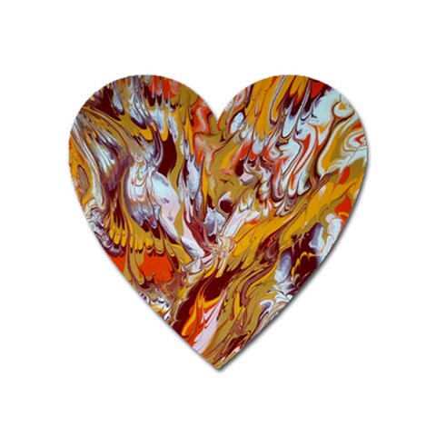 Phoenix Heart Magnet from ArtsNow.com Front