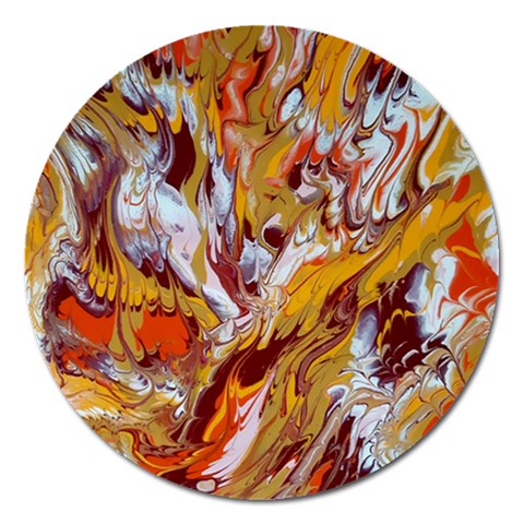 Phoenix Magnet 5  (Round) from ArtsNow.com Front