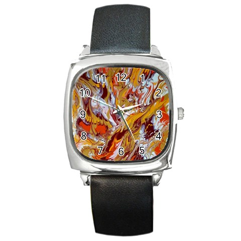 Phoenix Square Metal Watch from ArtsNow.com Front