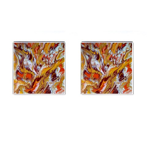 Phoenix Cufflinks (Square) from ArtsNow.com Front(Pair)