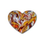 Phoenix Rubber Heart Coaster (4 pack)