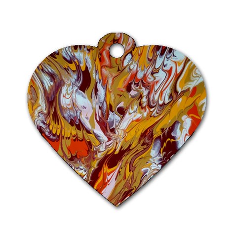 Phoenix Dog Tag Heart (One Side) from ArtsNow.com Front