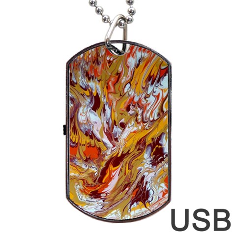 Phoenix Dog Tag USB Flash (One Side) from ArtsNow.com Front