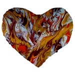 Phoenix Large 19  Premium Heart Shape Cushions