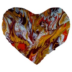 Phoenix Large 19  Premium Flano Heart Shape Cushions from ArtsNow.com Front