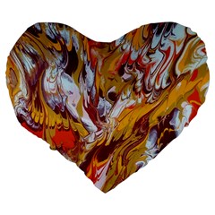 Phoenix Large 19  Premium Flano Heart Shape Cushions from ArtsNow.com Back