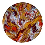 Phoenix Round Glass Fridge Magnet (4 pack)