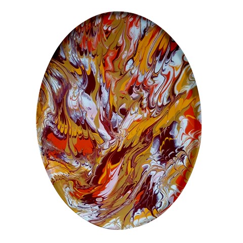 Phoenix Oval Glass Fridge Magnet (4 pack) from ArtsNow.com Front