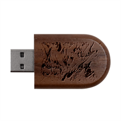 Phoenix Wood Oval USB Flash Drive from ArtsNow.com USB