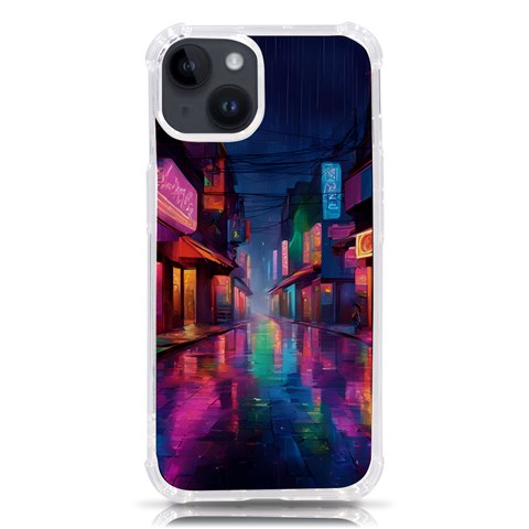 Abstract City Scape iPhone 14 TPU UV Print Case from ArtsNow.com Front