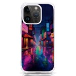 Abstract City Scape iPhone 14 Pro TPU UV Print Case