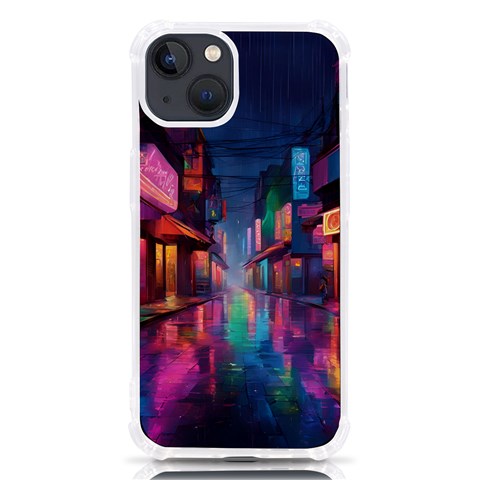 Abstract City Scape iPhone 13 TPU UV Print Case from ArtsNow.com Front