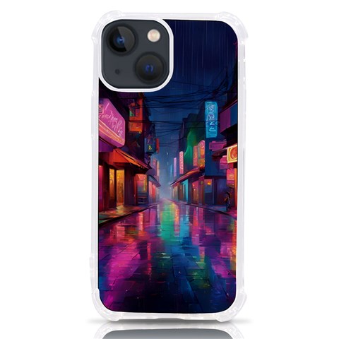 Abstract City Scape iPhone 13 mini TPU UV Print Case from ArtsNow.com Front