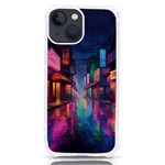 Abstract City Scape iPhone 13 mini TPU UV Print Case