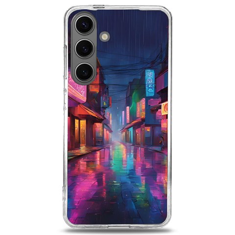 Abstract City Scape Samsung Galaxy S24 6.2 Inch TPU UV Case from ArtsNow.com Front