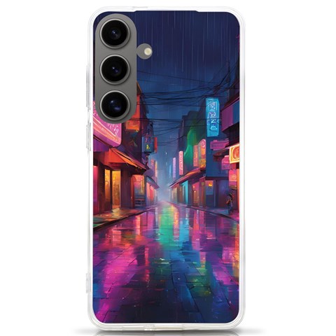 Abstract City Scape Samsung Galaxy S24 Ultra 6.9 Inch TPU UV Case from ArtsNow.com Front