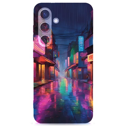 Abstract City Scape Samsung Galaxy S24 6.2 Inch Black TPU UV Case from ArtsNow.com Front