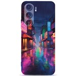 Abstract City Scape Samsung Galaxy S24 Plus 6.7 Inch Black TPU UV Case