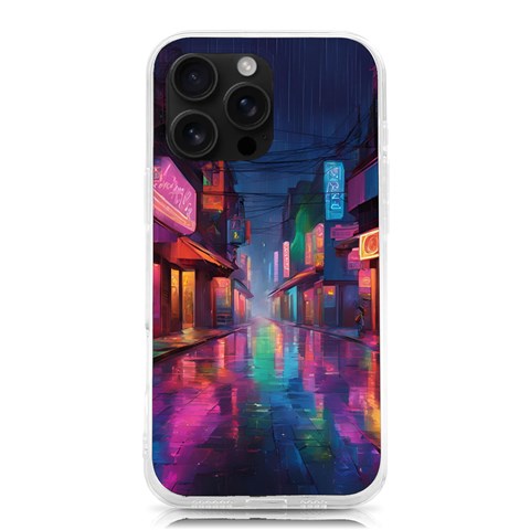 Abstract City Scape iPhone 16 Pro Max TPU UV Print Case from ArtsNow.com Front