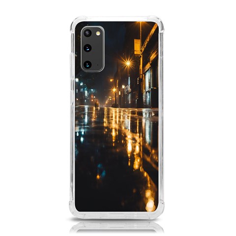 Rainy City Street Samsung Galaxy S20 6.2 Inch TPU UV Case from ArtsNow.com Front