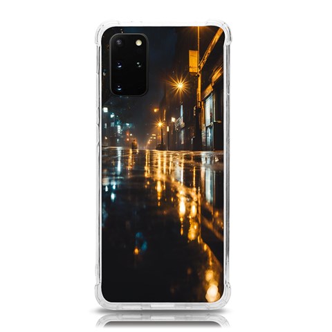 Rainy City Street Samsung Galaxy S20 Plus 6.7 Inch TPU UV Case from ArtsNow.com Front