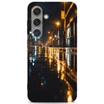 Rainy City Street Samsung Galaxy S24 6.2 Inch Black TPU UV Case