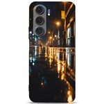 Rainy City Street Samsung Galaxy S24 Plus 6.7 Inch Black TPU UV Case