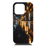 Rainy City Street iPhone 16 Pro Max Black UV Print PC Hardshell Case