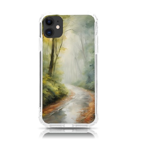 Woods path  iPhone 11 TPU UV Print Case from ArtsNow.com Front