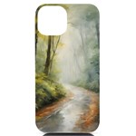 Woods path  iPhone 14 Black UV Print PC Hardshell Case