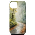 Woods path  iPhone 14 Plus Black UV Print PC Hardshell Case