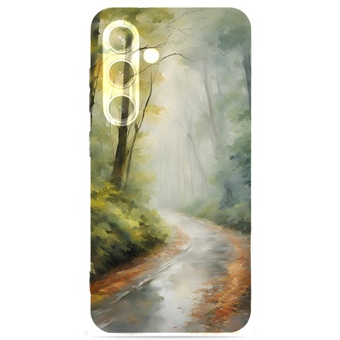 Woods path  Samsung Galaxy S24 6.2 Inch Black TPU UV Case from ArtsNow.com Front