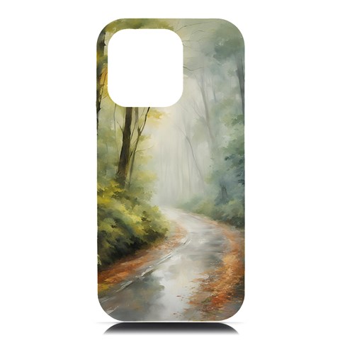 Woods path  iPhone 16 Pro Max Black UV Print PC Hardshell Case from ArtsNow.com Front