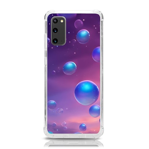 Bubbles Samsung Galaxy S20 6.2 Inch TPU UV Case from ArtsNow.com Front