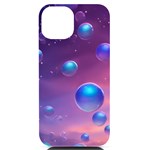 Bubbles iPhone 14 Black UV Print PC Hardshell Case