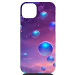 Bubbles iPhone 14 Plus Black UV Print PC Hardshell Case